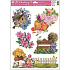 Window foil without glue floral with sunflowers No. 1 38 x 30 cm