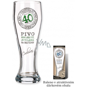 Nekupto Gifts with humor Beer glasses humorous Anniversary 40 0.6 l