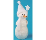 White snowman standing 23 cm No.1