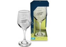 Albi Můj Bar Sklenka na víno Skvělá kamarádka 270 ml