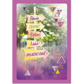 Ditipo Birthday playing card Well-being of health Poetics Every second 224 x 157 mm