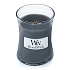 WoodWick Evening Onyx - Evening Onyx scented candle with a wooden wick and lid glass small 85 g