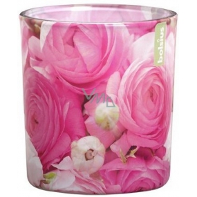 Bolsius Aromatic Peony scented candle in glass 72 x 80 mm 299 g, burning time 36 hours