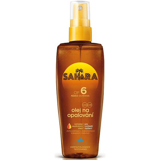 Astrid Sahara OF6 waterproof tanning oil spray 150 ml