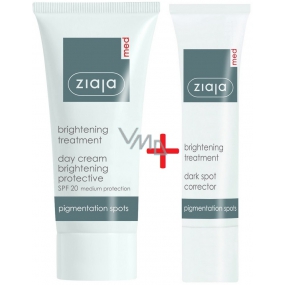 Ziaja Med Whitening Care brightening protective day cream against pigment spots 50 ml + Med Whitening Care concealer against pigment spots 30 ml, duopack
