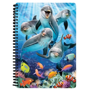 Prime3D notebook A5 - Dolphins 14.8 x 21 cm