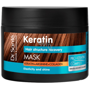 Dr. Santé Keratin Hair deeply regenerating and nourishing mask for fragile brittle hair without shine 300 ml