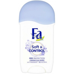 Fa Soft & Control Caring Lilac Scent - Lilac antiperspirant deodorant stick for women 50 ml