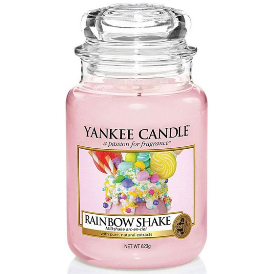 Yankee Candle Rainbow Shake - Rainbow cocktail scented candle Classic large glass 625 g Easter 2019