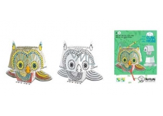 Monumi 3D Owl for painting 16.5 cm, for children from 5 years