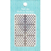 Nail Accessory Hollow Sticker templates for nails multicolored circles 1 sheet 129