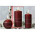 Lima Sparkling candle burgundy cylinder 70 x 150 mm 1 piece