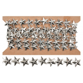 Silver chain with stars 1.5 m