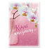 Ditipo Playing birthday card Beautiful birthday White orchid Eva and Vašek 224 x 157 mm