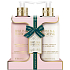 Baylis & Harding Jojoba, Vanilla & Almond oil body and hand lotion 300 ml + hand washing gel 300 ml, cosmetic set for women
