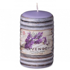 Candles Lavender scented candle cylinder 50 x 80 mm
