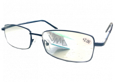 Berkeley Čtecí dioptrické brýle +2 černé kov 1 kus MC2086