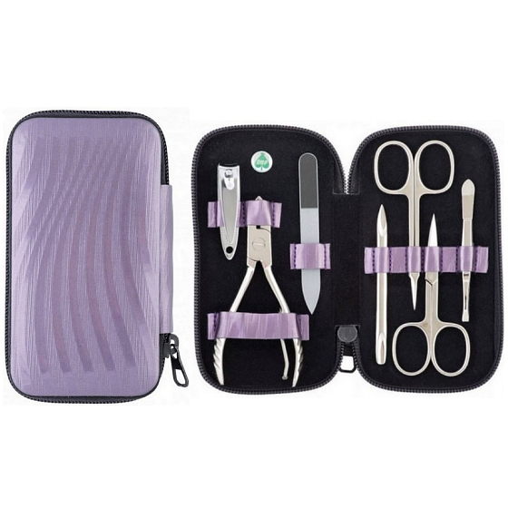 Dup Manicure Doubravka leatherette 7-piece set purple with gloss 230402-435