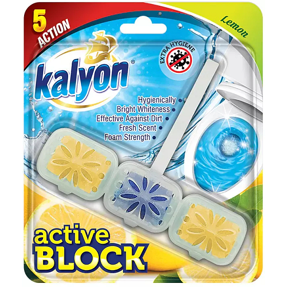Kalyon Active Lemon toilet cleaner with fragrance 57 g