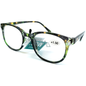 Berkeley Reading dioptric glasses +1.5 plastic blue green-brown 1 piece MC2198
