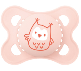 Mam Original silicone orthodontic pacifier 0+ months Pink with owl