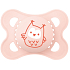 Mam Original silicone orthodontic pacifier 0+ months Pink with owl