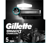 Gillette Mach3 Charcoal Replacement Head 5 pieces, for men