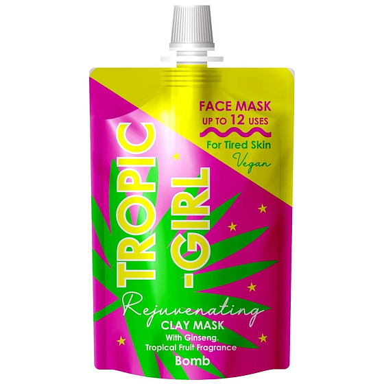 Bomb Cosmetics Tropic - Girl rejuvenating clay face mask for tired skin 50 ml