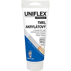 Uniflex acrylic sealant for drywall, masonry and wood, tube, 300 g