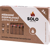Solo Natural Fire Starter Matches 2-in-1, 24 Starters