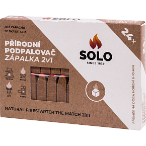 Solo Natural Fire Starter Matches 2-in-1, 24 Starters