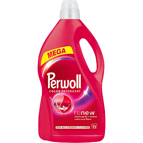 Perwoll Washing Gel Mega Renew Color 75 Washes, 3750 ml