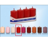 Lima Candle smooth red cylinder 40 x 70 mm 4 pieces