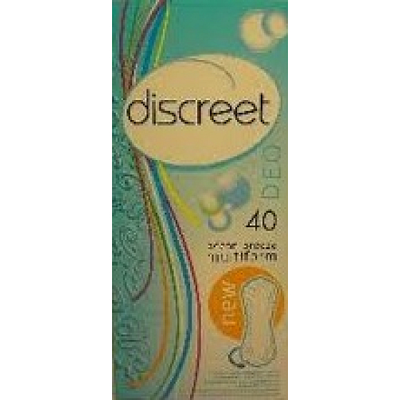 Discreet Deo Ocean Breeze pantyhose intimate pads for everyday use 40 pieces