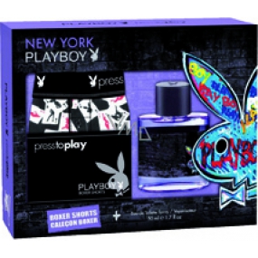 Playboy New York eau de toilette 100 ml + Boxers, gift set