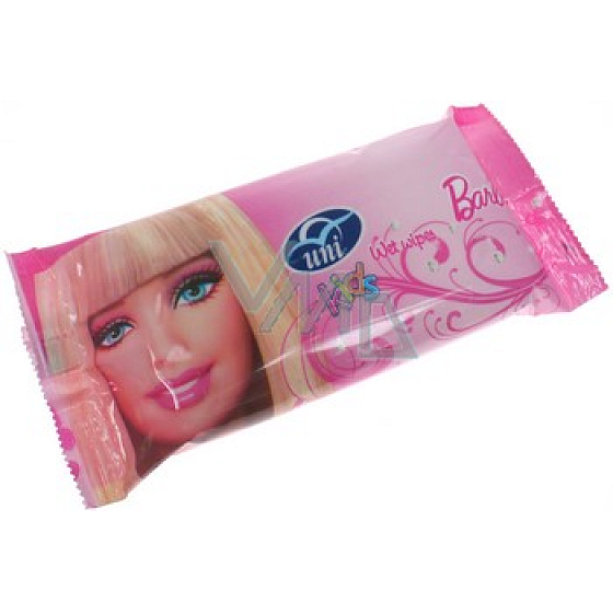 Uni Kids Mattel Barbie Wet Wipes 15 pieces