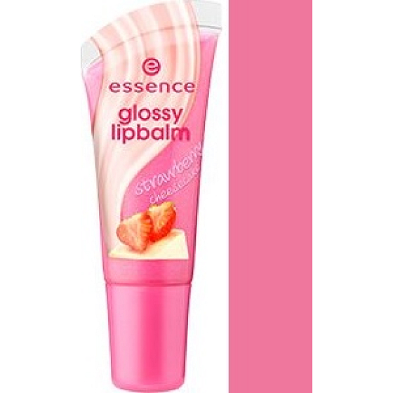 Essence Glossy Lipbalm Lip Balm with Gloss 01 Strawberry Cheesecake 8 ml