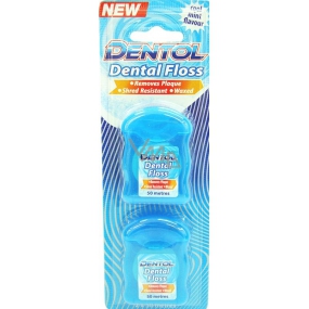 Dentol Dental Floss Cool Mint Dental Waxed Thread 2 x 50 meters