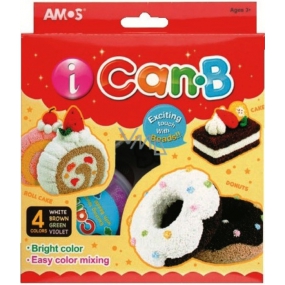 Amos iCanB Bubble modeling clay fine 4 cups of 25 g