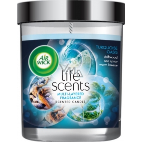 Air Wick Life Scents Turquoise lagoon scented candle 141 g