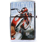 Bohemia Gifts & Cosmetics Retro zapalovač kovový benzínový s potiskem Motorka Jawa 5,5 x 3,5 x 1,2 cm