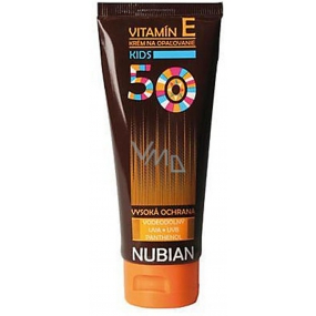 Nubian F50 vitamin E Waterproof sunscreen for children 100 g tube
