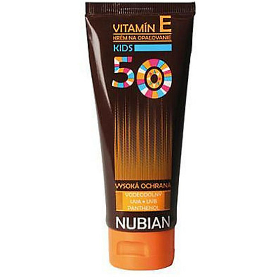 Nubian F50 vitamin E Waterproof sunscreen for children 100 g tube