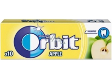Wrigleys Orbit Sugar-Free Apple Gum Fruit Dragees 10 pieces 14 g