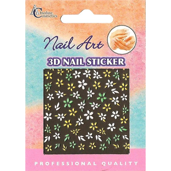 Nail Stickers 3D nail stickers 10100 3D01 1 sheet