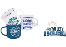 Albi Plechový hrnek s nápisem 50 500 ml 043