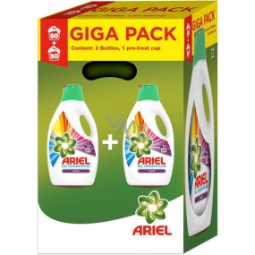 Ariel Color liquid washing gel for colored laundry 100 doses 2 x 2.75 l