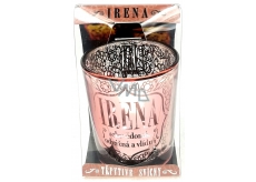 Albi Shimmering candle holder made of glass for tea candle IRENA, 7 cm