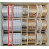 Nekupto Christmas ribbon, beige with silver star 15 mm x 3 m YM 008 1 piece
