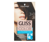 Schwarzkopf Gliss Color hair color 3-0 Brown 2 x 60 ml